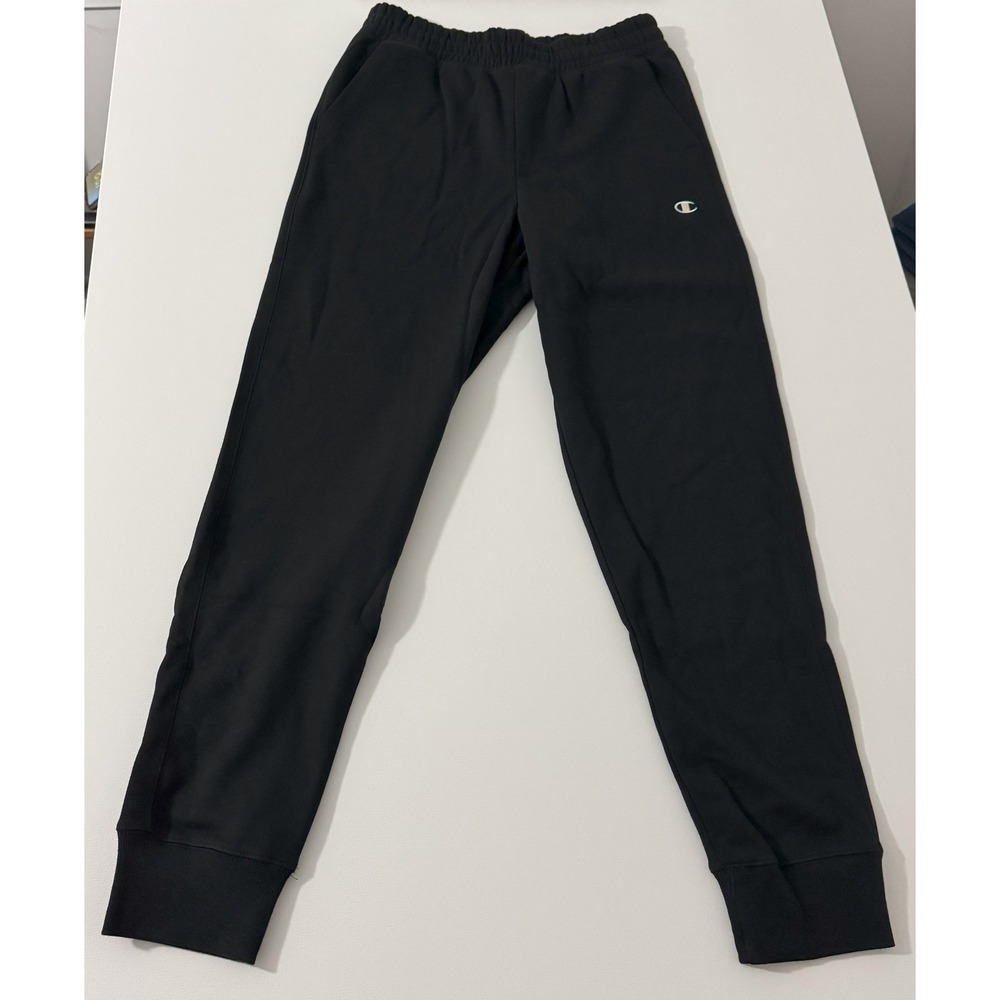 Champion Joggers Sweatpants Black‎ Drawstring Athletic Gym Activewear M
